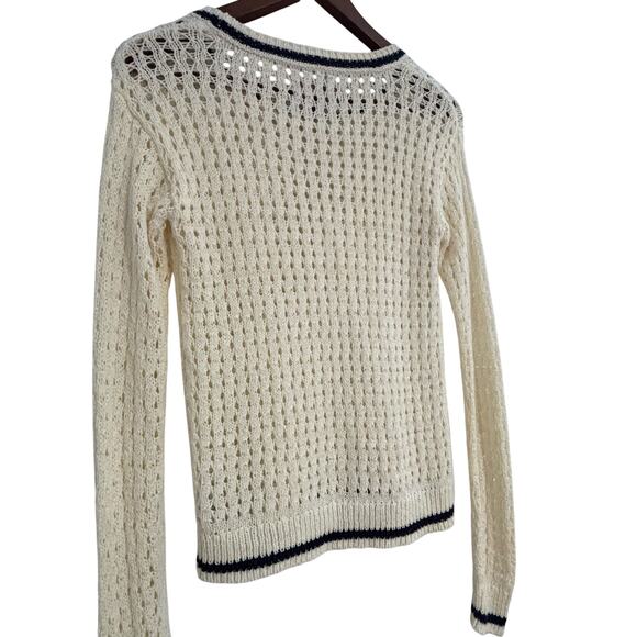 Aeropostale Crochet Cream Pullover Sweater - Picture 3 of 7
